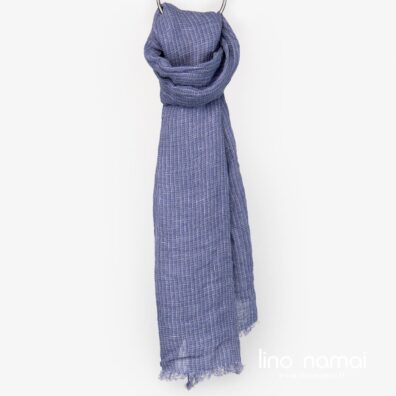 Lininis violetinis šalikas