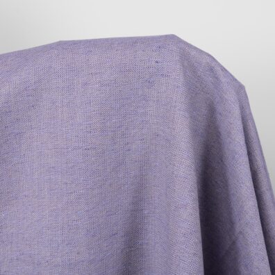 Lino-medvilnės audinys mėlynai violetinis melanžinis