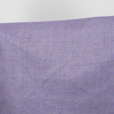 Lino-medvilnės audinys mėlynai violetinis melanžinis „panamos“ pynimu