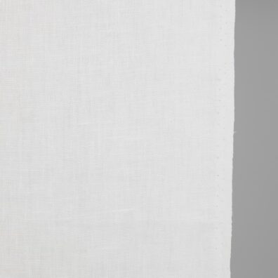 Lininis audinys pieno baltumo spalvos 50cm pločio tinka virtuvės rankšluostukams siūti