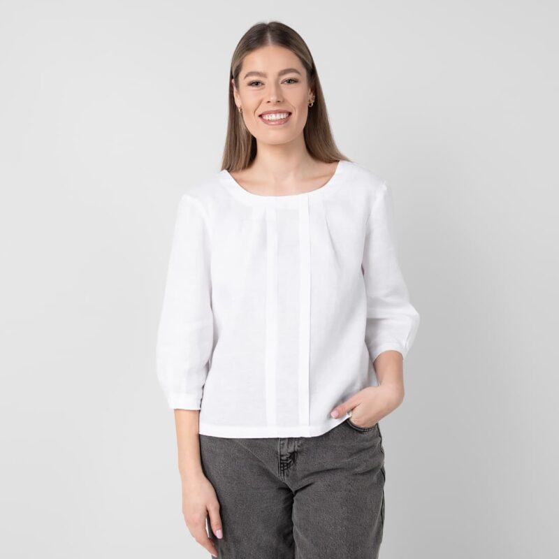 WANDA lininė balta palaidinė