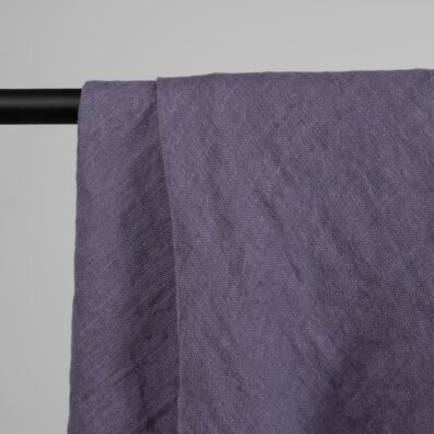 COMBO lininė violetinė skara melanžinė iš minkšto, švelnaus, specialiai skalbto audinio